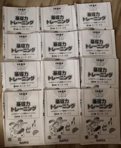 SAPIX 小学6年 算数 基礎力トレーニング12冊セット サピックス算数