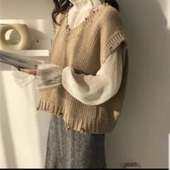 在庫処分❗韓国風ニット　セット服　秋冬ニットのサムネイル