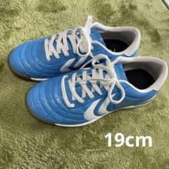 YASUDA 水色　屋内　サッカーシューズ　19センチのサムネイル