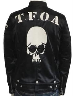 クローズ×WORST T.F.O.A シングルライダースジャケット スカル刺繍 クローズ×WORST T.F.O.A シングルライダースジャケット スカル刺繍