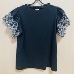 HK WORKS LONDON 半袖 ブラウス ブラック 刺繍 Mのサムネイル