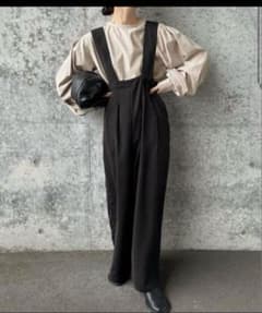 SELECT MOCA ハイウエストサロペットパンツ