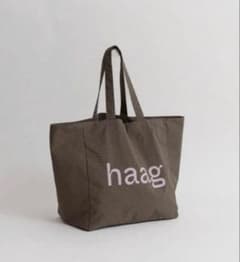 韓国限定 haag トートバッグ ブラウン チェック柄 - メルカリ