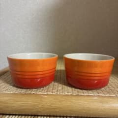 ル・クルーゼ ラムカンココット 2個セット オレンジ - メルカリ