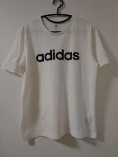 adidas クルーネック Tシャツ ホワイト Lサイズのサムネイル