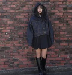 Sea Room lynn DENIM HOODIE ジャケットダークインディゴ - メルカリ