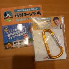 未使用 西村キャンプ場 カラビナ ステッカー　バイキングのサムネイル