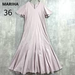 MARIHA マリハ夏の月影のドレス半袖ロングワンピース ラベンダーピンク