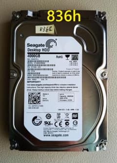 ☆836時間☆【短い使用時間】 Seagate 4TB HDD - メルカリ