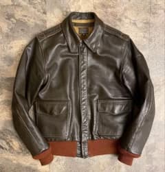 赤リブ BUZZ RICKSON'S バズリクソンズ A-2 フライトジャケット - メルカリ