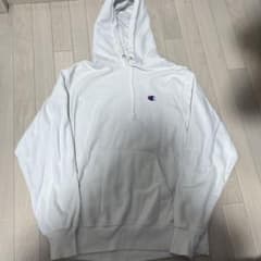 Champion ホワイト フード付きパーカーのサムネイル