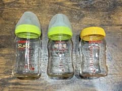 Pigeon 哺乳瓶 160ml ガラス製　3本　まとめ売り