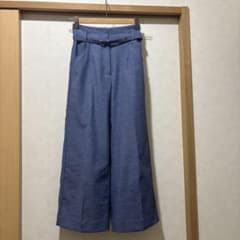 PLST プラステ パンツ ワイドクロップパンツ ワイドパンツ ウォッシャブルのサムネイル