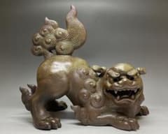 金重陶弘　備前焼　獅子　置物　V375 金重陶弘 備前焼 獅子 置物 V375 - メルカリ