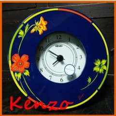 KENZO/ケンゾー 花柄漆器 掛け置き兼用時計 SEIKOムーブメントのサムネイル