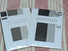 光沢（ラメ）入りストッキング （サイズ:M〜L）グレー系 2種