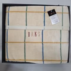 DAKS 綿毛布 140×200cm 2枚組 新品】DAKS チェック柄毛布 140×200cm 綿100 ⑤ - メルカリ