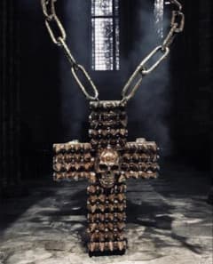 ☆1点物☆ジャンポールゴルチエ☆アンティークスタッズスカルビッグ