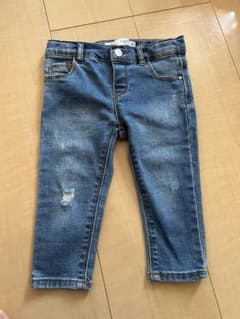 ZARA デニムパンツ 9-12ヶ月 ダメージ加工のサムネイル