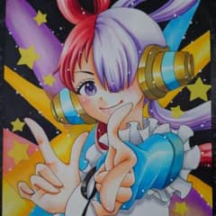 ※専用※手描き、自作イラスト  ワンピース  ウタ ～逆光～のサムネイル