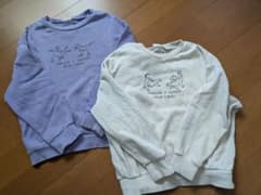 BREEZE　恐竜　VS トレーナー 130 2枚セットのサムネイル