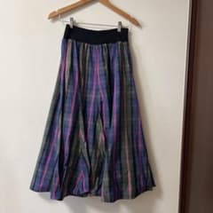 パシオーネ チェックロングスカートのサムネイル