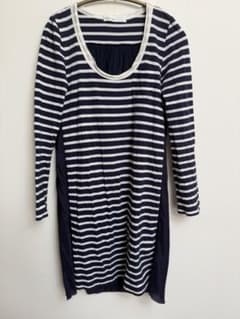 【良品】SACAI LUCK  レース　ボーダー　ドッキング　カットソー　S 良品】SACAI LUCK レース ボーダー ドッキング カットソー S 【公式通販】