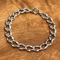 US ヴィンテージ シルバー リンク チェーン ブレスレット STARLING US ヴィンテージ シルバー リンク チェーン ブレスレット STARLING