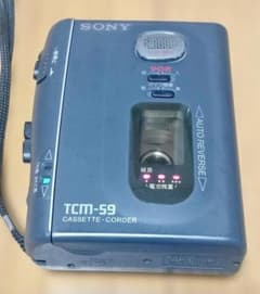 ジャンク 通電OK SONY TCM-59 カセットコーダー - メルカリ