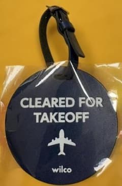 【新品】【専用ベルト付】　バゲッジタグ CLEARED FOR TAKEOFFのサムネイル