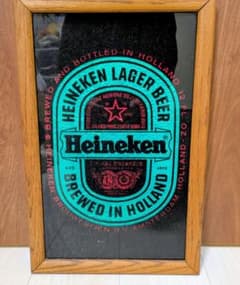 Heineken パブミラー ハイネケン 鏡 ネオン アンティーク サイン
