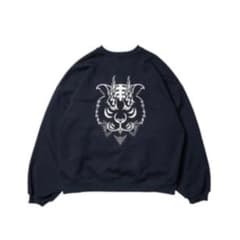 TORA EVI LOGO CREW SWEAT  XL ネイビーのサムネイル
