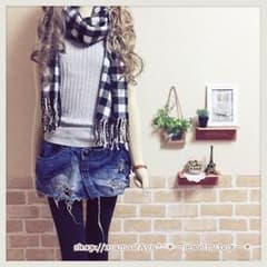 【送料無料♡USED】刺繍レース花柄ストレッチ切り替え美脚モテ可愛レギンスパンツのサムネイル