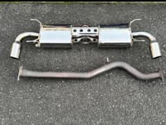 RX8 マフラー Rmagic チューンドサイレンサーステンレススラッシュカット RX8 マフラー Rmagic チューンドサイレンサーステンレススラッシュ