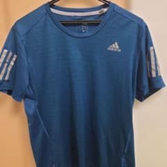 adidas アディダス Tシャツ ブルー Lサイズのサムネイル