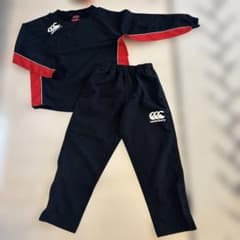 Canterbury ジュニアウィンドブレーカー上下160 ブラック/レッドのサムネイル
