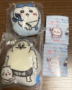 치이카와 쿠션 마스코트 하치와레 시마지로 & 치이카와 세트