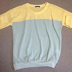 ♡美月様専用♡春用ニット 切り替え 2色のサムネイル