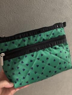 LeSportsac ポーチ グリーン キルティング 神崎恵 ハートグミ - メルカリ
