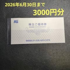 株主優待 ケーズデンキ 1冊 3000円分 - メルカリ