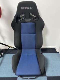 RECARO SR-7 スバルレヴォーグVM型シートレール付き ブルー/ブラック 