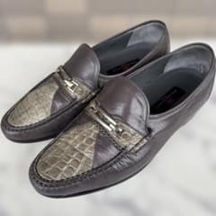 BALENCIAGA バレンシアガ クロコダイル型押し　シューズ　ローファーのサムネイル