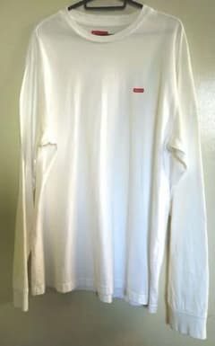 【本日限定】Supreme ホワイト スモールボックスロゴ　ロンT　シャツ　Ｍのサムネイル
