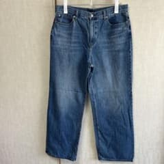 メラ男12⭐️UNIQLOワイドストレートデニム32のサムネイル