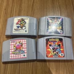 【動作未確認】N64 カセット 4本セット まとめ売り星のカービィ64・シレン2のサムネイル