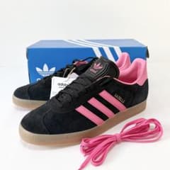 新品箱付き　adidas アディダス GAZELLE ガゼル黒ピンク27.5cm