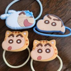 クレヨンしんちゃん ヘアゴム 4点セットのサムネイル