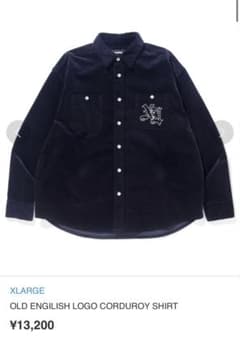 XLARGE エクストララージコーデュロイシャツ 新品未使用のサムネイル