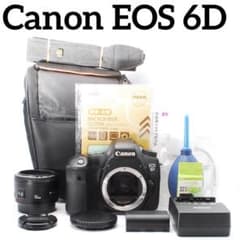 Canon EOS 6D フルサイズ Wi-Fi スマホ転送 単焦点レンズ 一眼 - メルカリ