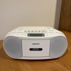 SONY ラジカセ ホワイト CD/AM/FM - メルカリ